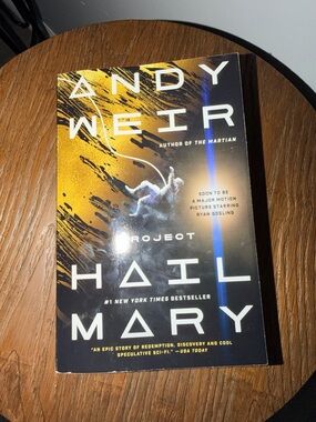 Project Hail Mary by Andy Weir - Yellow & Black Paperback